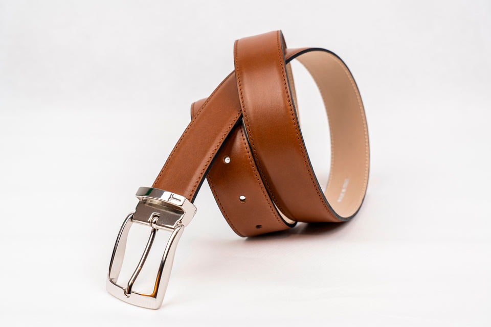 CINTURA IN PELLE Light Brown/ Light Brown Leather Belt