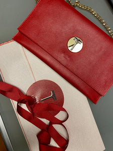 BORSA IN PELLE DI VITELLO Red/ Red calf leather bag