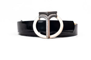 CINTURA  IN PELLE DI VITELLO Black/ Black Calf Leather Belt